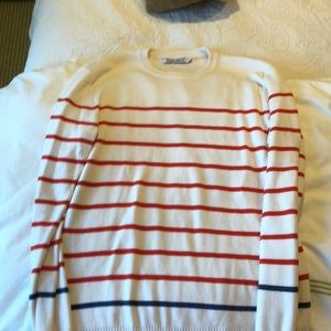 BONOBOS STRIPED RED/WHITE/BLUE SWEATER